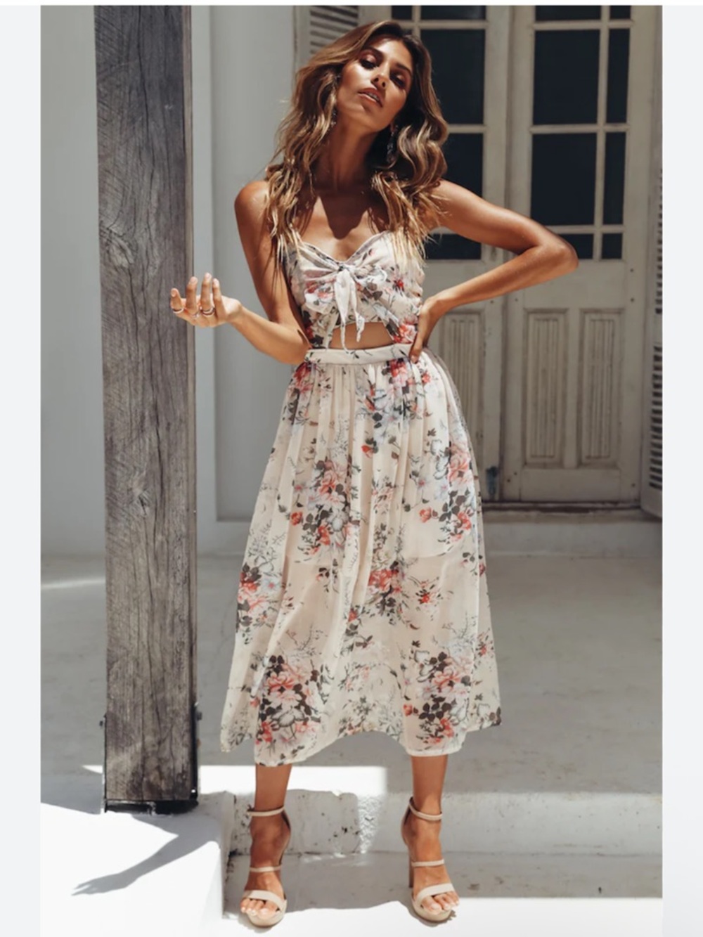 Hello Molly Floral Day Of Destiny Midi Dress Size Xs
